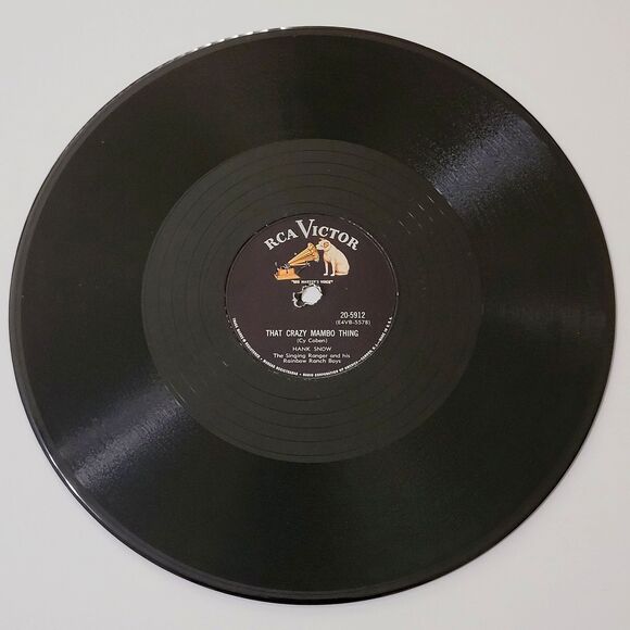 Hank Snow That Crazy Mambo Thing / The Next Voice You Hear 78 RPM RCA E+ 1954 - Picture 2 of 4